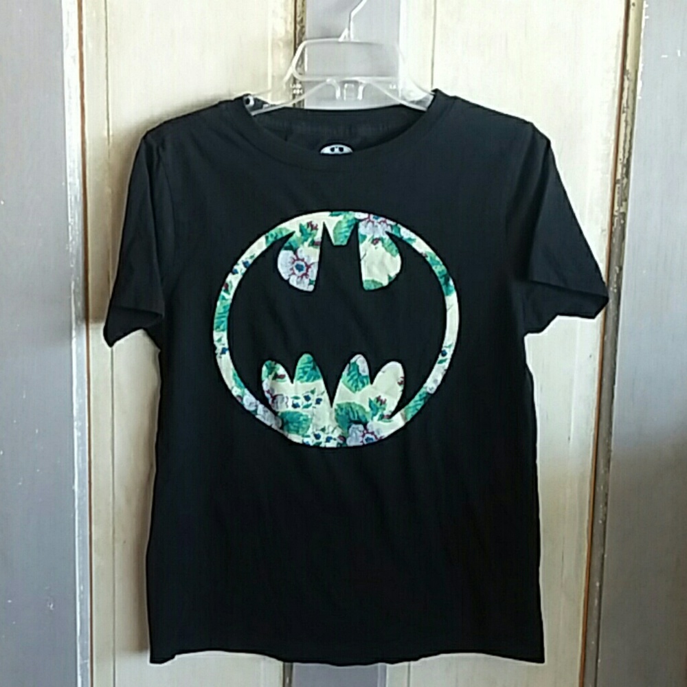 Floral Batman T shirt - Picture 1 of 4